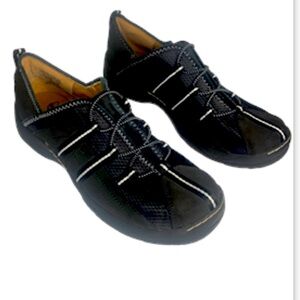 I Love Comfort 11 Logan Slip On Black Leather Manmade